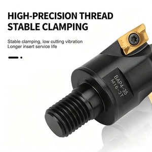 Fresa de fresado antivibración <span class=keywords><strong>BAP</strong></span> de 3 filos con portaherramientas para APMT1135, para mecanizado en torno CNC - Product Image 4