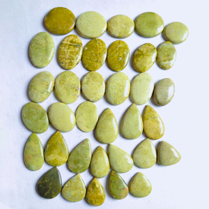 Wholesale Natural Yellow Jasper Gemstones Polished Cabochons for Jewelry - Product Image 1