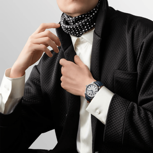 Montre mécanique automatique pour homme avec fenêtre de date, cadran à chiffres romains, cristal saphir, bracelet en cuir, fabrication suisse - Product Image 2