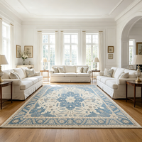 Low-Pile-Teppich für den Eingang Wohnzimmer Persian Distressed Entry Rug Bohemian Faux Wool Indoor Accent Rug