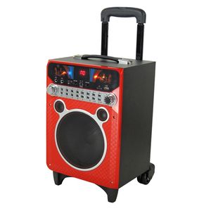 Ensemble haut-parleur avec caisson de basses 8 pouces et microphone, Portable, Rechargeable, 40W, convient en extérieur - Product Image 1