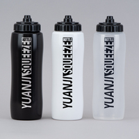 Bouteilles d'eau de sport à presser personnalisées avec logo imprimé, 32 oz, 1000 ml, grande capacité, anti-fuite, sans BPA, en plastique, pour le cyclisme