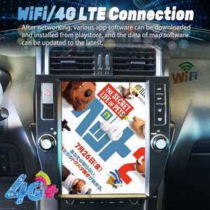 Autoradio Android 13 avec écran de style Tesla, 256 Go de ROM, pour Toyota Prado 150 2014 2015 LC150, lecteur multimédia vidéo, GPS, Navi, Carplay - Product Image 3