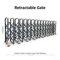 XGY Tragbares Sicherheitstor Temporäre Aluminium Manuelle Mobile Faltbare Sicherheitsbarriere Erweiterbare Tragbare Einziehbare Barriere