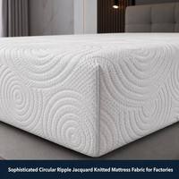 Tissu de matelas jacquard ondulé moderne et sophistiqué, de qualité supérieure, directement de l'usine, pour les fabricants de matelas OEM