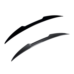 Audi A5 8T 2007-2016 Sportback Rear Spoiler Piano Black Carbon Fiber Texture ABS Wing Shaped Trunk Lid Mount - Product Image 5