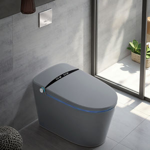 床に取り付けられた延長自動車フラッシュフットセンサー浴室スマートトイレ - Product Image 1