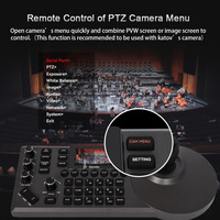 Teclado de control de cámara PTZ multifuncional caliente con joystick de 4 dimensiones y protocolos de control múltiples, adecuado para Iglesia