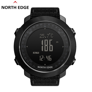 นาฬิกาดิจิตอลกีฬา NORTH EDGE สำหรับผู้ชาย นาฬิกาวิ่ง ว่ายน้ำ วัดความสูง วัดความกดอากาศ วัดทิศทาง กันน้ำ 50 เมตร สายรัดข้อมือ - Product Image 1