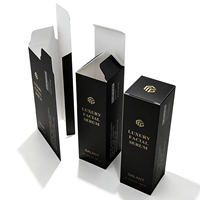 Boîte d'emballage cosmétique personnalisée de luxe avec logo pour huile essentielle pour le visage, sérum, boîte en papier imprimée, emballage en carton pliable, fabricant OEM