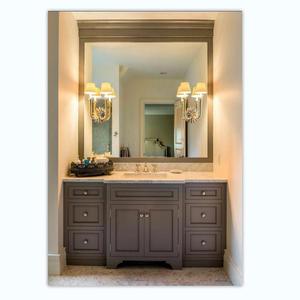 Tocador de <span class=keywords><strong>baño</strong></span> de estilo moderno resistente al agua, gabinete de piedra de losa de <span class=keywords><strong>roca</strong></span>, fregadero de cerámica LED inteligente, parte superior de mármol, LED de acero, MDF, melamina - Product Image 2