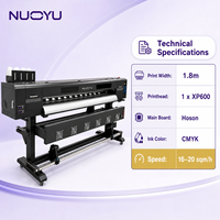 Mesin Printer Stiker Vinyl 1.8m 1 X XP600 Hoson Board CMYK Format Lebar untuk Toko Stiker Grosir OEM
