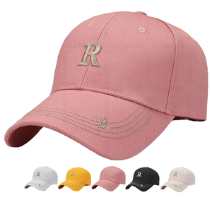 RTS Custom Logo Embroidery Formal Common Baseball <b>Caps</b> Breathable Blank Curved Brim Structured Cotton 6 Panel Reflective <b>Plain</b> - Product Image 1