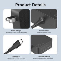 Chargeur USB C 65W OEM ODM avec câble long, chargeurs muraux universels pour ordinateurs portables, adaptateur secteur pour MacBook, Dell, HP, Lenovo, Asus