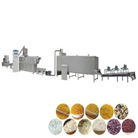 Équipement de traitement du riz nutritif à chauffage instantané automatique, ligne de production de riz artificiel fortifié, machine de soufflage