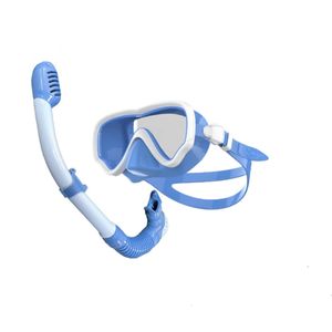 बच्चों के दो टुकड़े स्कूबा डाइविंग सेट, एंटी-फॉग ग्लास लेंस के साथ स्नॉर्कलिंग सांस लेने वाली ट्यूब और स्विमिंग मास्क - Product Image 1