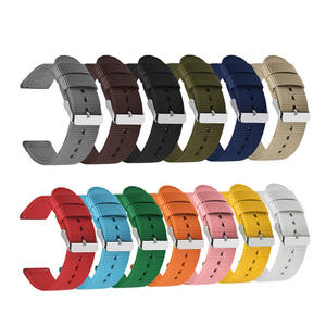 Factory Wholesale Nylon Watch <b>Strap</b> for 18mm 20mm 22mm 24mm Universal Pin Buckle Scratch-resistant Watch Band - Product Image 1