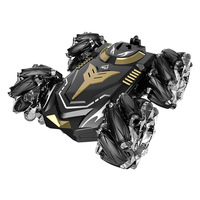 Voiture RC double face avec roues lumineuses, jouet d'extérieur, fonction de pulvérisation, voiture RC à commande gestuelle