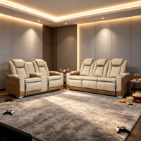 Fabrik-Wohnzimmermöbel Moderne PU-Leder Relaxsessel Multifunktionale Elektrische Heimkino-Bestuhlung