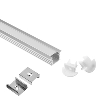 Prix d'usine 22*12mm canal de profil LED en aluminium encastré série 6000 alliage T5 surface d'anodisation pour éclairage de bande de LED