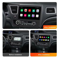 Autoradio multimédia pour voiture avec écran tactile 4G, Android, CarPlay Auto pour Honda Civic LHD version américaine 2013~2017