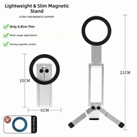 Penyangga Meja Lipat Aluminium 3-in-1 dengan Magnet untuk Smartphone, Tablet, Notebook, Aksesori Workstation yang Dapat Disesuaikan Multi Sudut