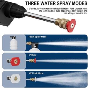 Rechargeable Wireless High-Pressure Car Wash <b>Gun</b> | Portable High-Power Lithium <b>Battery</b> Spray <b>Gun</b> for Car & Home Cleaning - Product Image 4
