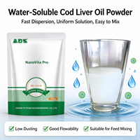 Nano-microémulsion d'huile de foie de morue en poudre VA D3 E, additif alimentaire pour poulet, porc, bovins, ovins, poudre de vitamine AD3E