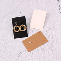 Carte en papier d'emballage pour bijoux MIO personnalisée, 6*9 cm, carte d'affichage pour boucles d'oreilles et colliers, 100 pièces, logo personnalisé, carte d'emballage vierge