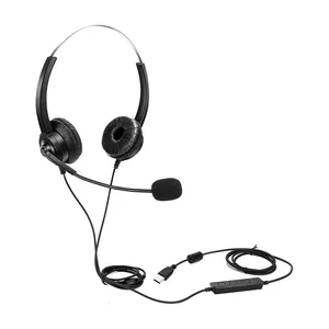 Groothandel Cuffie Ecouteur Auriculares Audifonos Fone De Ouvido Wired Hoofdtelefoon Headset Oortelefoon Call Center Telefoon Headsets