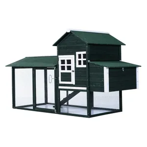 High quality Plastic tray Easy clean chicken coop Outdoor Wooden chicken cage House
