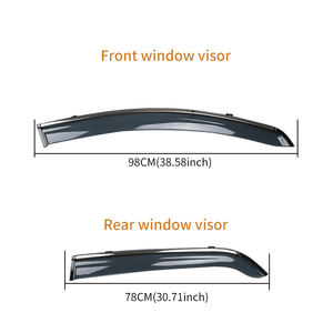 Injection Auto Fenêtre Vent Pluie Visière Déflecteur Bouclier Météo Accessoires De Voiture pour <span class=keywords><strong>Ford</strong></span> <span class=keywords><strong>ECOSPORT</strong></span> 2013-2019 - Product Image 6