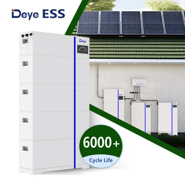 Deye AI-W5.1-B-ESS 5kw 10kw New All-In-One Solar Storage System with Cell Lithium Lipo4 Battery Stackable Can Communication Port