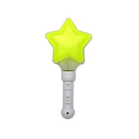 LED glitter light up star wands for pricess