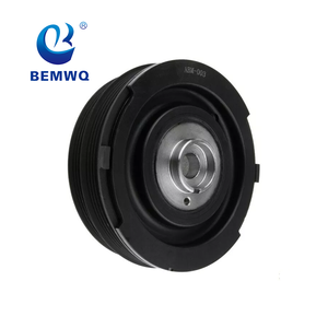 11232247565 BEMWQ caucho negro Auto motor piezas cigüeñal polea para <span class=keywords><strong>BMW</strong></span> <span class=keywords><strong>E46</strong></span> <span class=keywords><strong>N47</strong></span> - Product Image 1