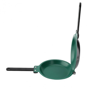 Poêle à frire double face Poêle à frire verte antiadhésive avec revêtement en céramique Crêpière pour la cuisine domestique Ustensiles de cuisine - Product Image 4