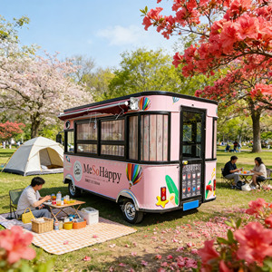 Customized Color Commercial Food Van Concession Street Mobile Food Truck Cart Fast Food <b>Trailer</b> Factory-Direct Sales - Product Image 1