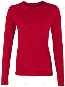 Nouveaux hauts de sport tendance, col rond, ajustés, manches longues, <span class=keywords><strong>t</strong></span>-shirts basiques pour femmes - Product Image 4