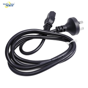 Cable de Alimentación de 3 Pines, Aislamiento de PVC XLPE, Cable de Aluminio y Cobre, Cables Eléctricos Domésticos, Enchufe Metálico, 250V, Cable para Computadora IEC - Product Image 4