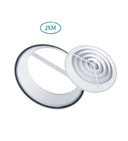 Diffuseur d'air circulaire flexible moderne en aluminium pour les systèmes de ventilation de plafond CVC des hôpitaux et des espaces extérieurs