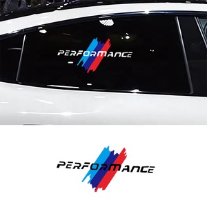 1pc Decoração Do Carro Decalque Azul-Vermelho Listrado Gráfico Hood Bumper Fender Adesivo Veículos Corpo Janela Adesivos Auto para Carros <span class=keywords><strong>BMW</strong></span> - Product Image 1