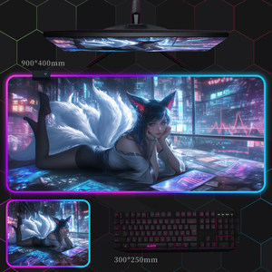 Tapis de Souris et <span class=keywords><strong>Clavier</strong></span> XXL Manga RGB Écologique Imperméable <span class=keywords><strong>avec</strong></span> Bords Cousus – En Stock pour Anime, Esports et Vente en Gros - Product Image 1