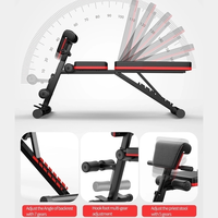 Banc de musculation multifonction pliable et réglable SP avec matériaux en acier et PU, capacité de charge maximale de 150 kg