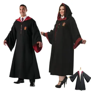 Fantasia de Halloween Harry Potter Capa Cosplay para festas por atacado, manto mágico, uniforme escolar para adultos e crianças