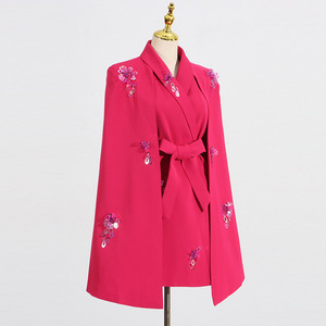 Robes courtes de cocktail et de soirée pour femmes <span class=keywords><strong>Lin</strong></span> 2026 à manches <span class=keywords><strong>cape</strong></span>, idéales pour les invitées de mariage - Product Image 3