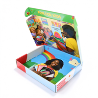 Boîte d'expédition pliable en carton ondulé avec impression couleur personnalisée, boîte cadeau pour enfants, boîte d'emballage pour jouets d'enfants