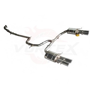 Échappement pour VW Magotan Passat SS304, double silencieux, embouts quadruples, tuning, catback, sur mesure, vente en gros - Product Image 2