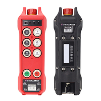 Télécommande industrielle sans fil étanche IP67 à 6 touches, monovitesse, avec arrêt d'urgence et anti-parasitage pour grue