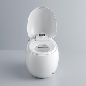 Sensor Automático Flush Smart Toilet Bowl Forma <span class=keywords><strong>de</strong></span> huevo Inodoro eléctrico Control remoto <span class=keywords><strong>Asiento</strong></span> Calefacción Nuevo estilo <span class=keywords><strong>para</strong></span> moderno - Product Image 4