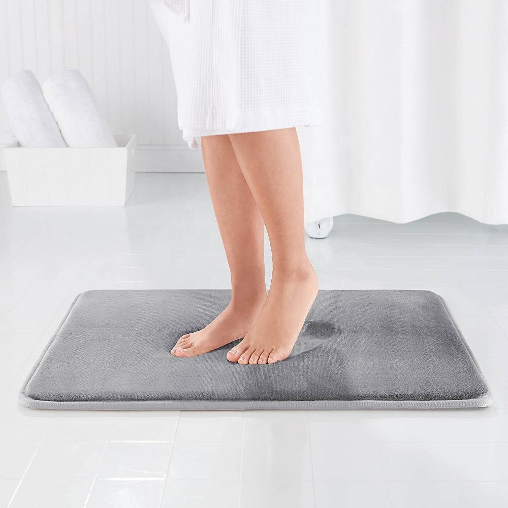 HEBE Set 5 Tappeti Bagno In Microfibra – Antiscivolo, Morbidi, Con Copriwater E Runner A U